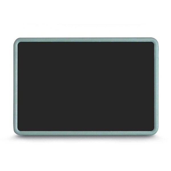 United Visual Products Corkboard, Single Door, Radius Frame, 36x36", Satin/Cloud UV7002-SATIN-CLOUD - main